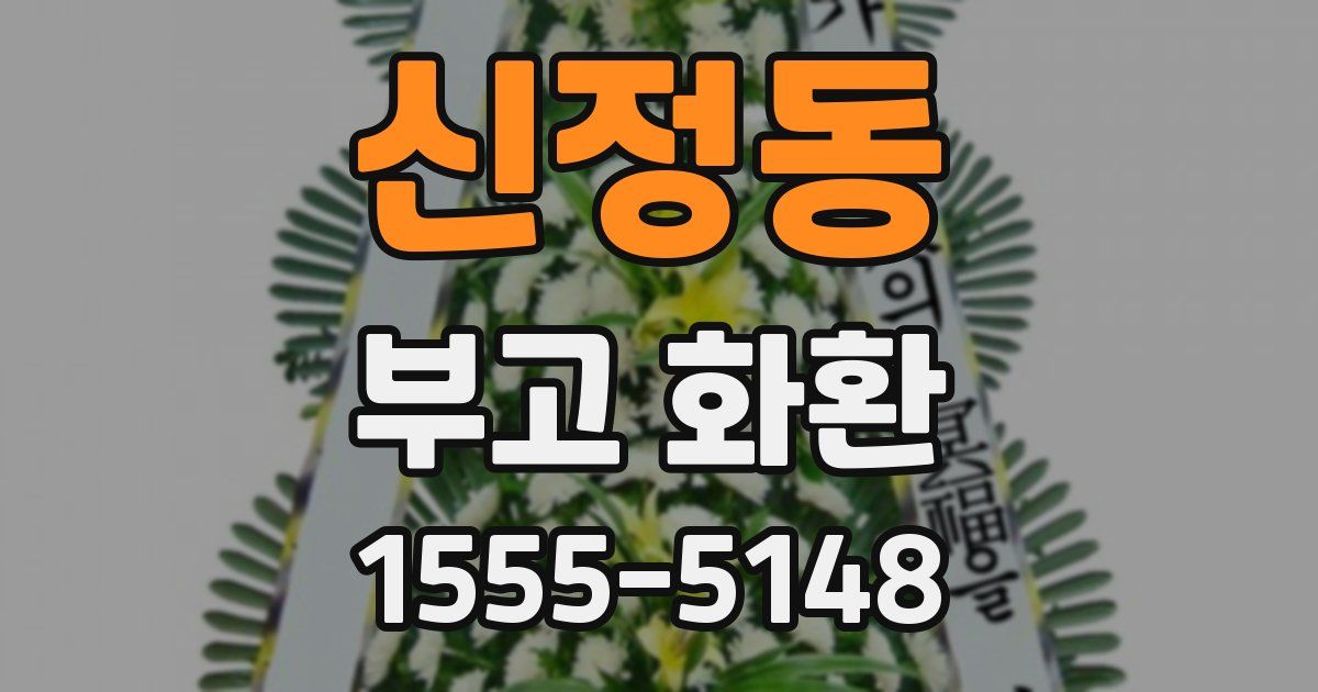 신정동 부고 화환