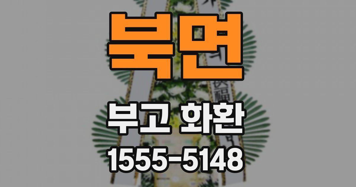 북면 부고 화환
