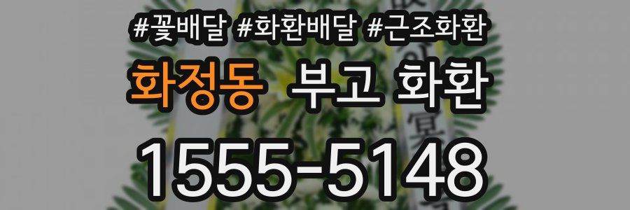 화정동 부고 화환