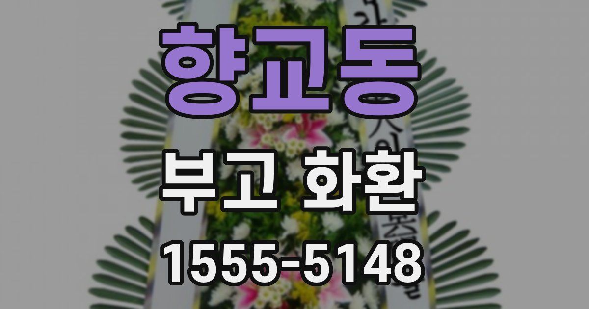 향교동 부고 화환
