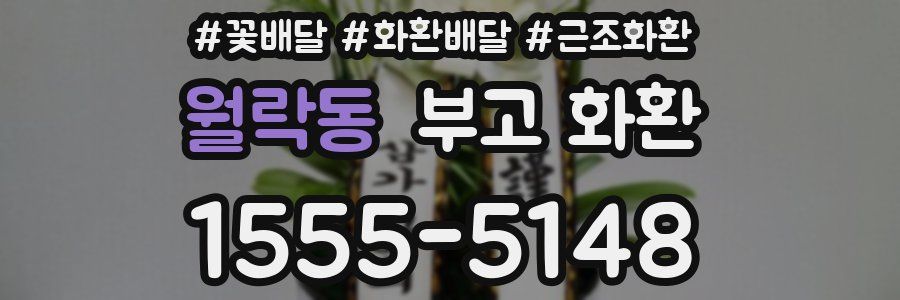 월락동 부고 화환