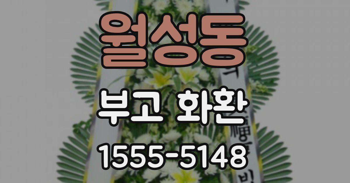 월성동 부고 화환
