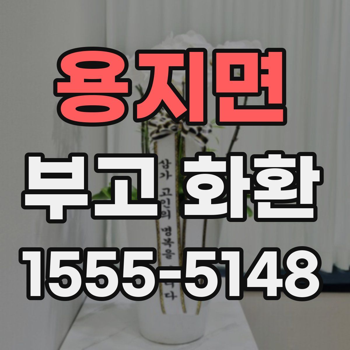 용지면 부고 화환