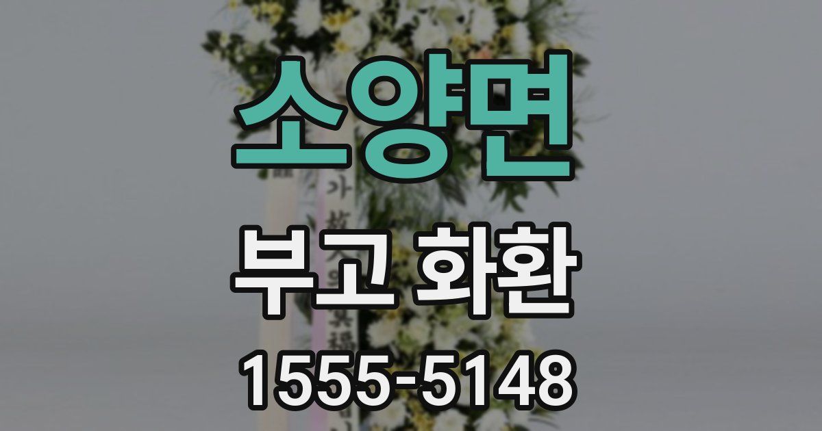 소양면 부고 화환