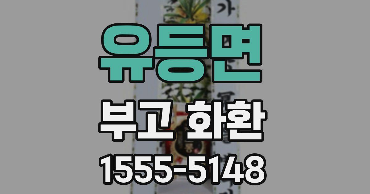 유등면 부고 화환
