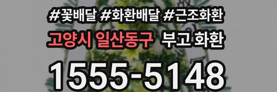 고양시 일산동구 부고 화환