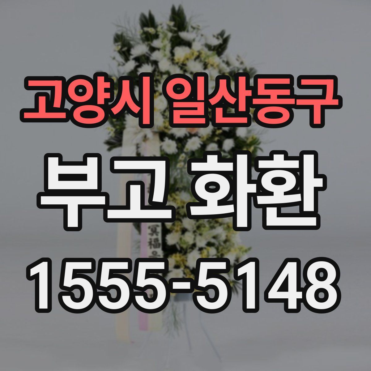 고양시 일산동구 부고 화환