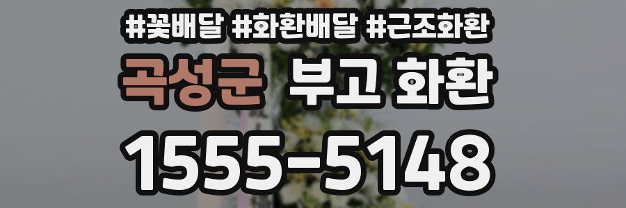 곡성군 부고 화환