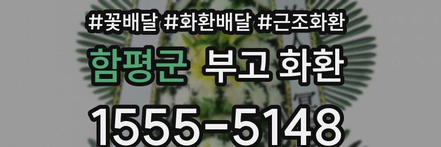 함평군 부고 화환