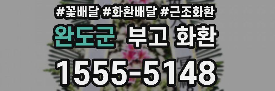 완도군 부고 화환