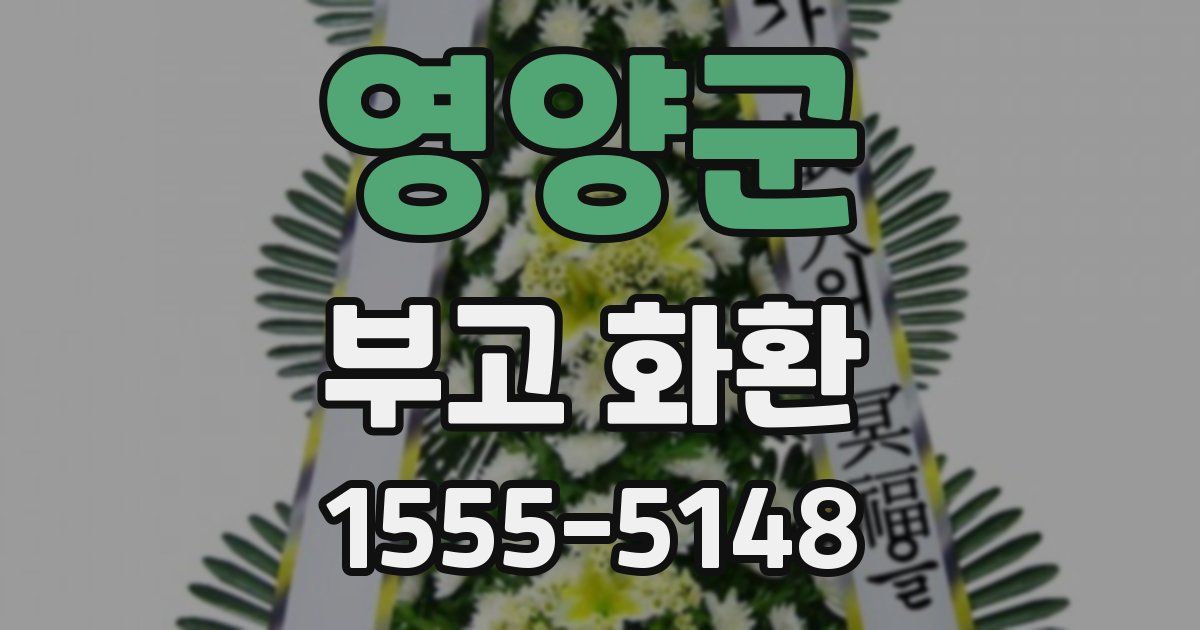 영양군 부고 화환