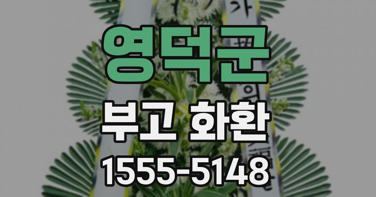 영덕군 부고 화환