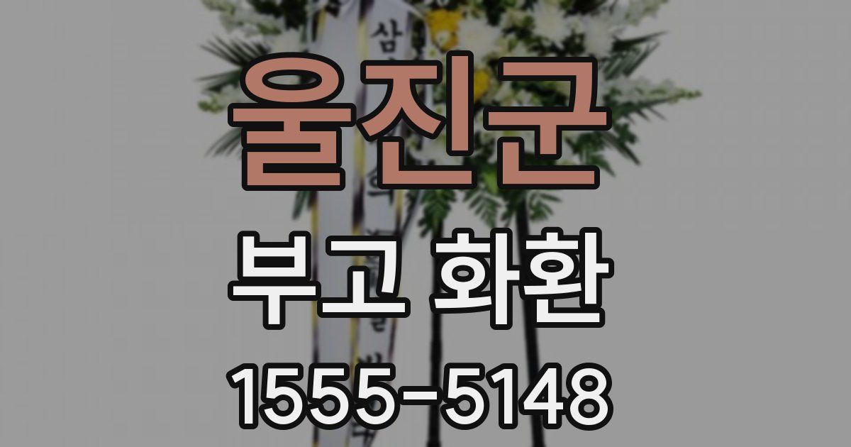 울진군 부고 화환