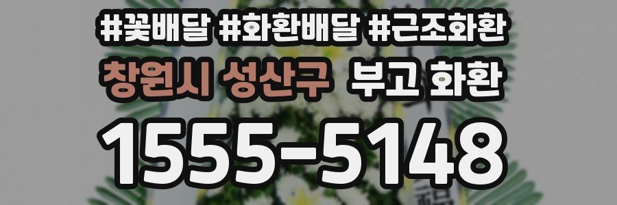 창원시 성산구 부고 화환