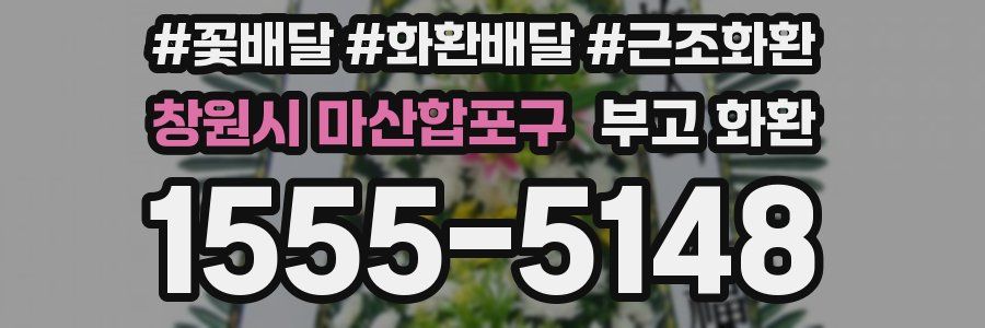창원시 마산합포구 부고 화환