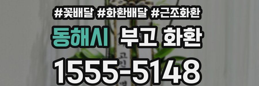 동해시 부고 화환