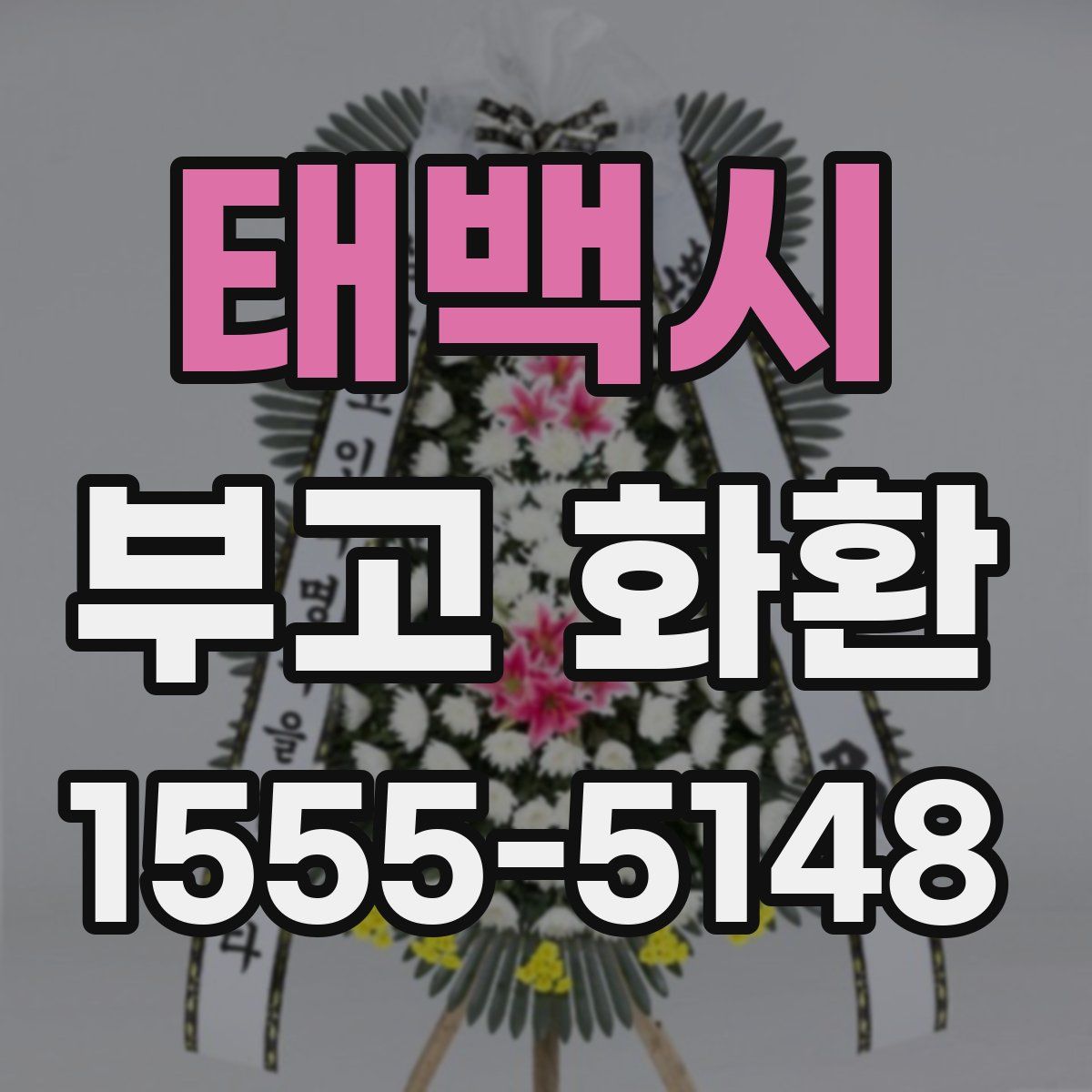 태백시 부고 화환