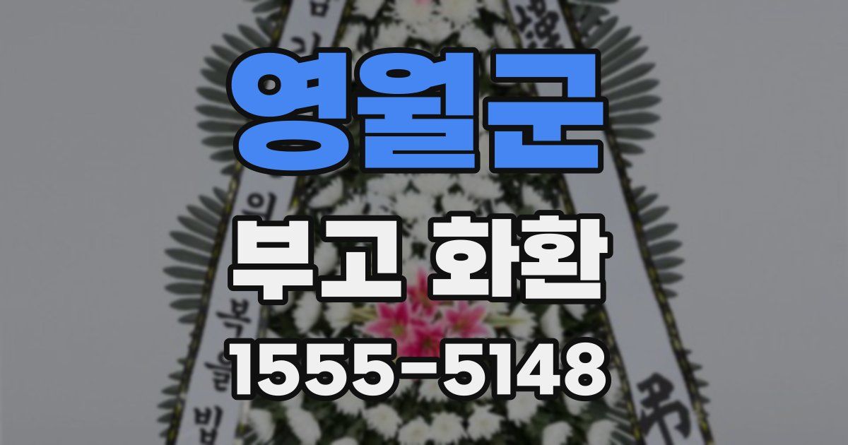영월군 부고 화환