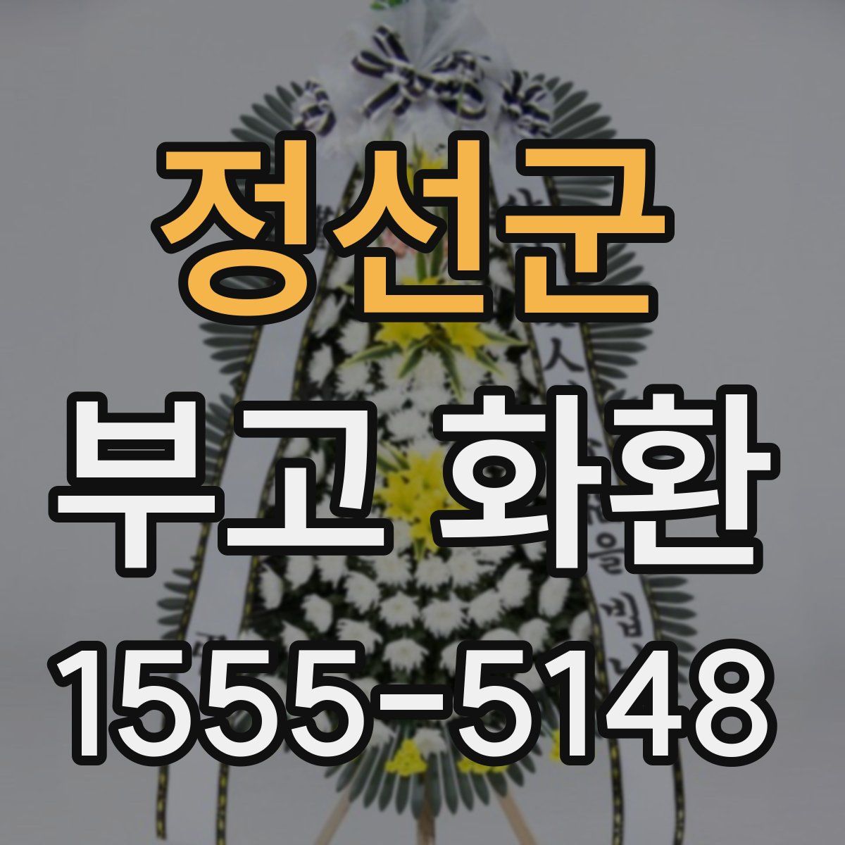 정선군 부고 화환