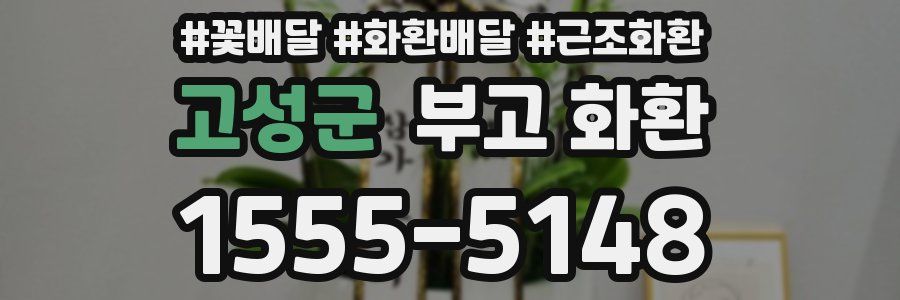 고성군 부고 화환
