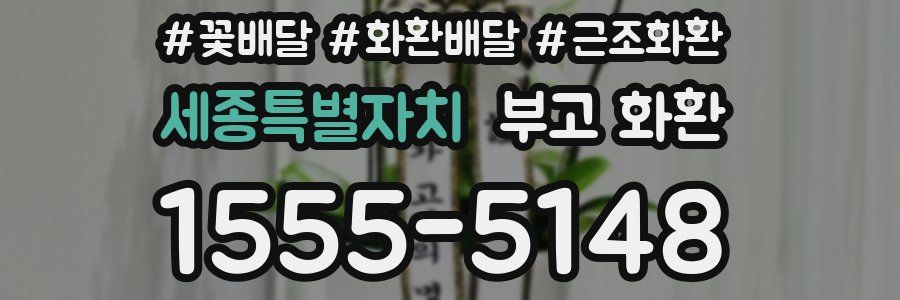 세종특별자치 부고 화환