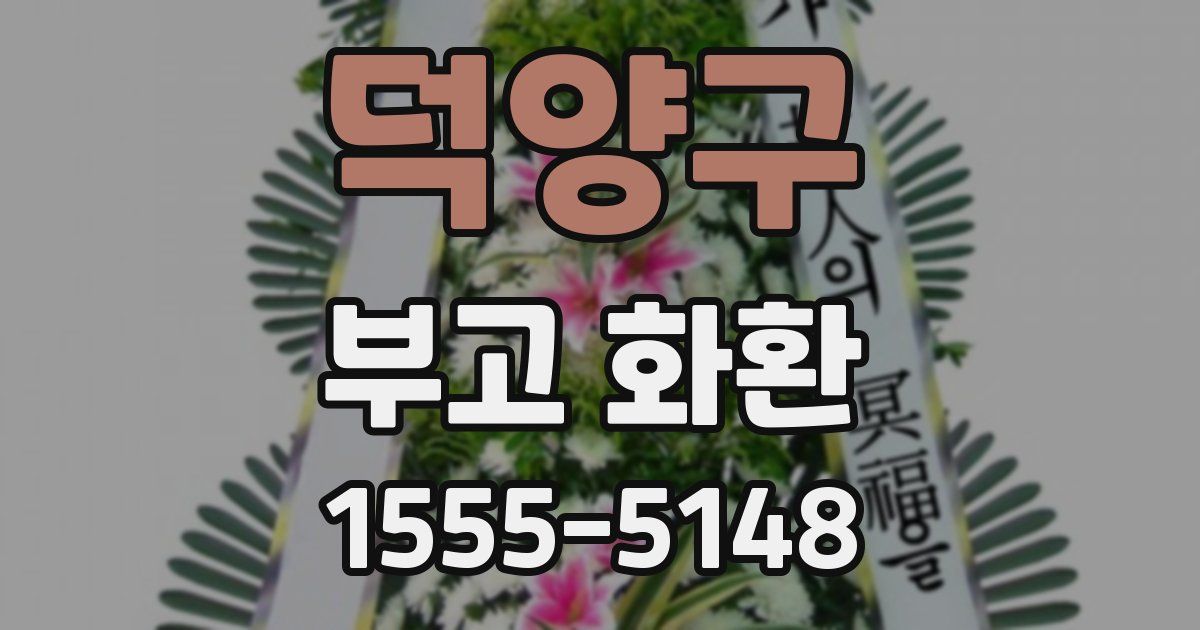 덕양구 부고 화환
