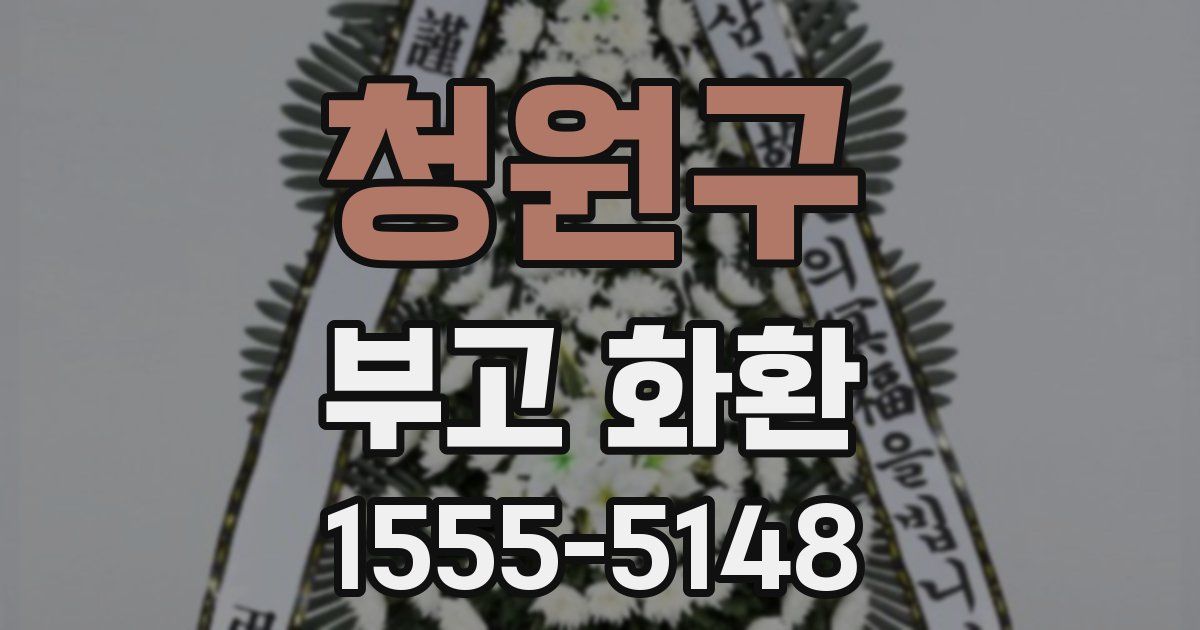 청원구 부고 화환