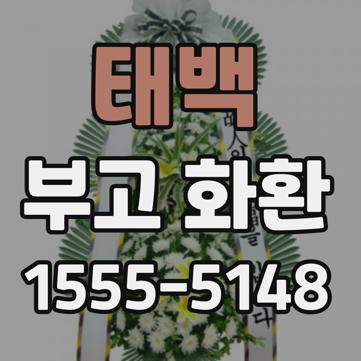 태백 부고 화환