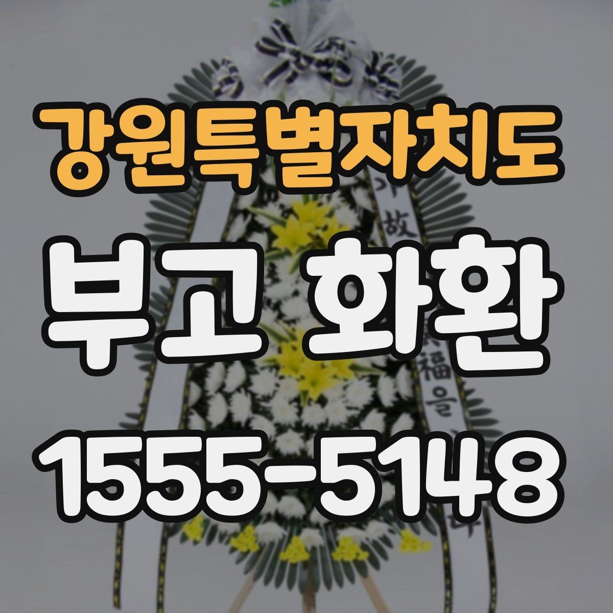 강원특별자치도 부고 화환 장례식장 반입 기준