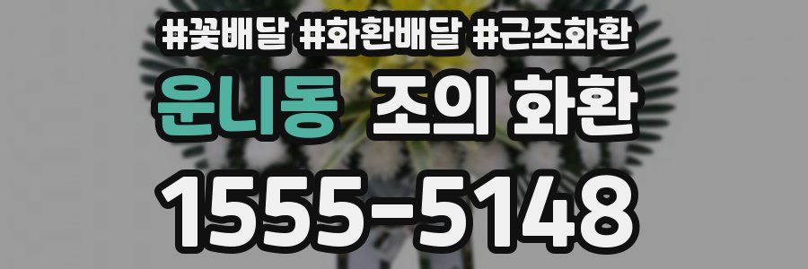 운니동 조의 화환