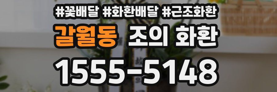 갈월동 조의 화환