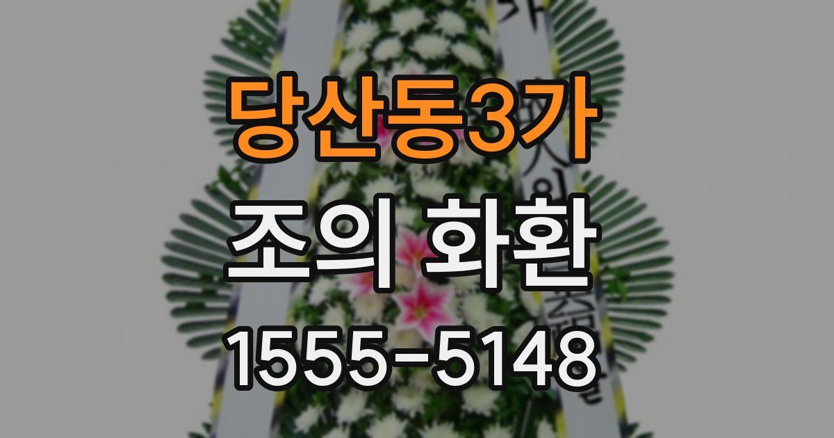 당산동3가 조의 화환