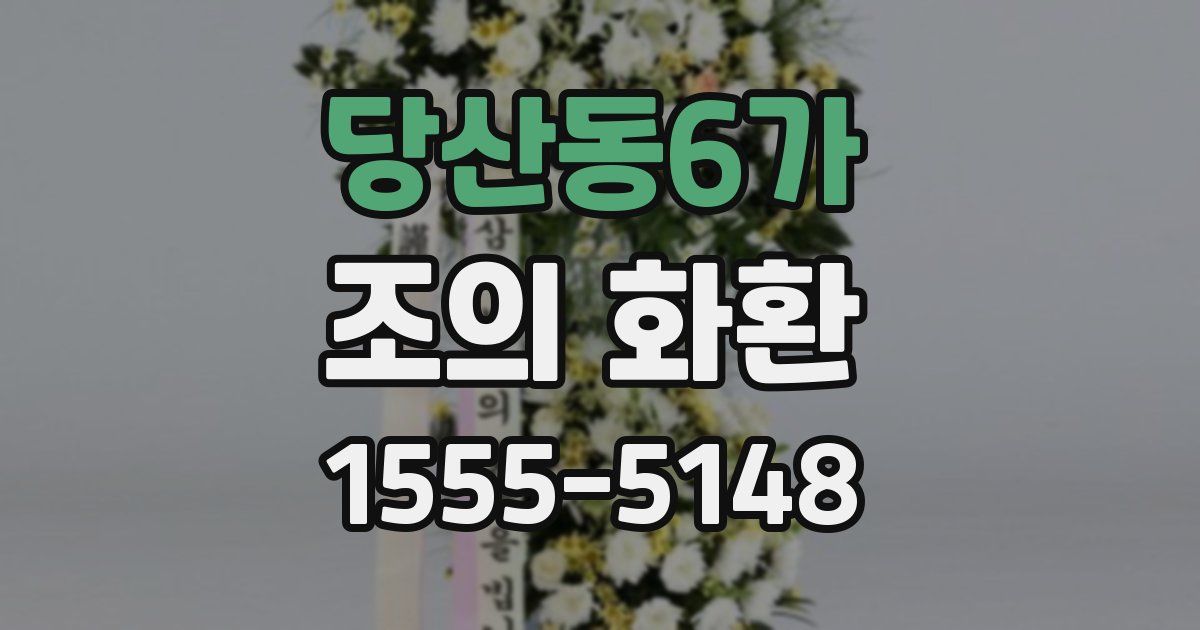 당산동6가 조의 화환