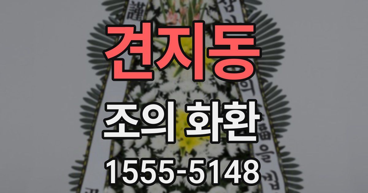 견지동 조의 화환