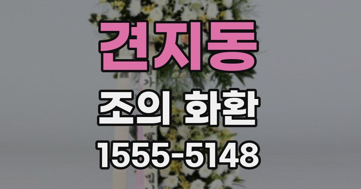 견지동 조의 화환