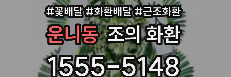 운니동 조의 화환