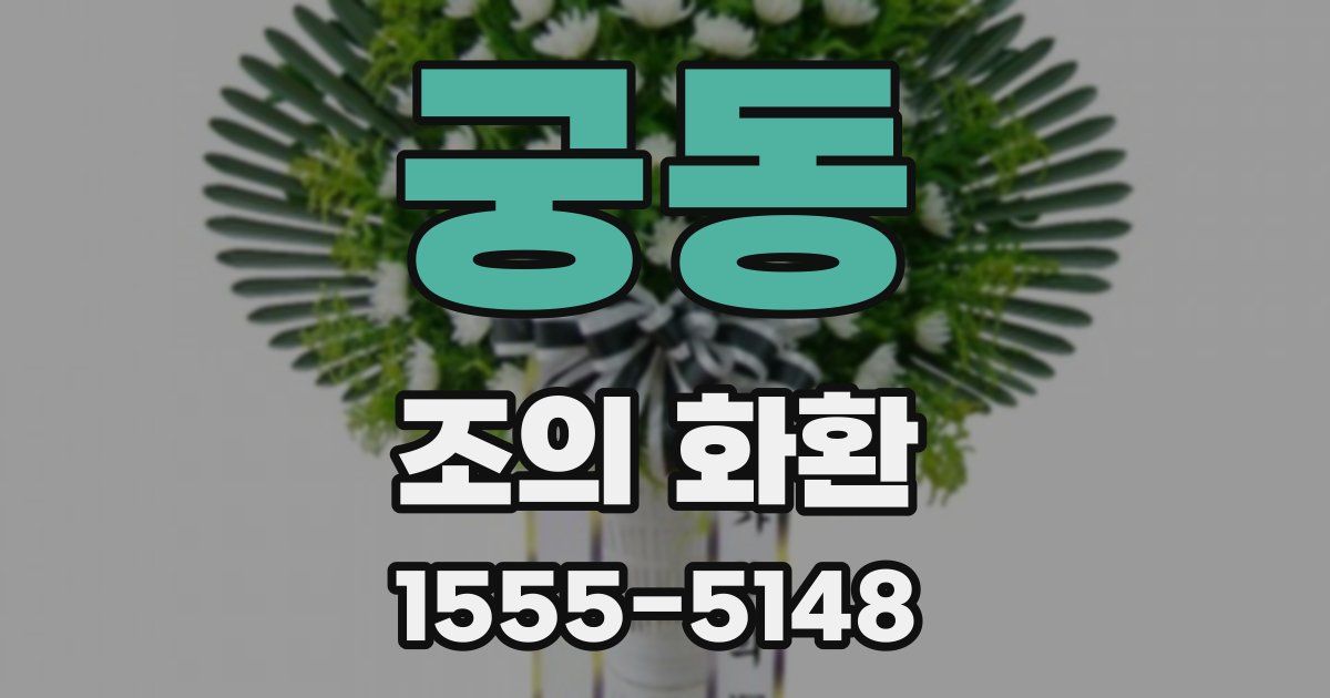 궁동 조의 화환