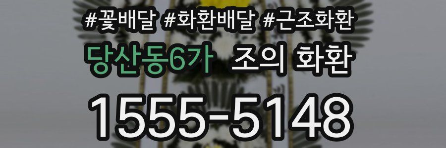 당산동6가 조의 화환