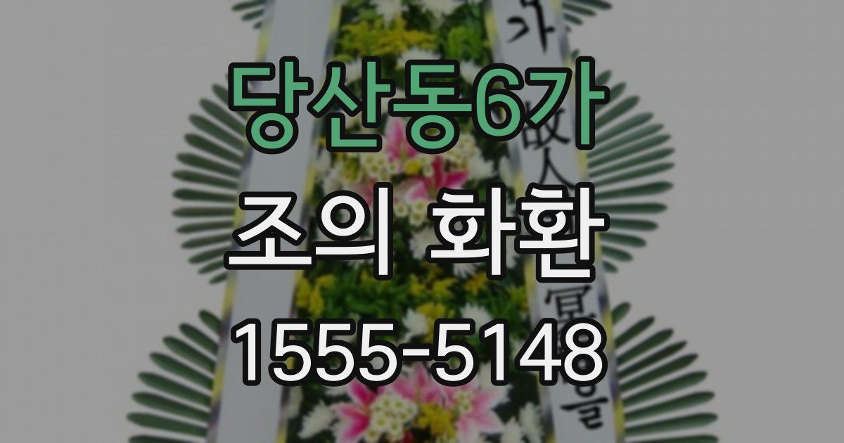 당산동6가 조의 화환