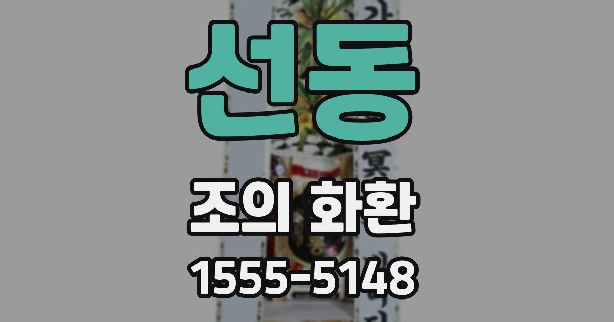 선동 조의 화환