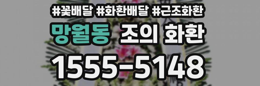 망월동 조의 화환
