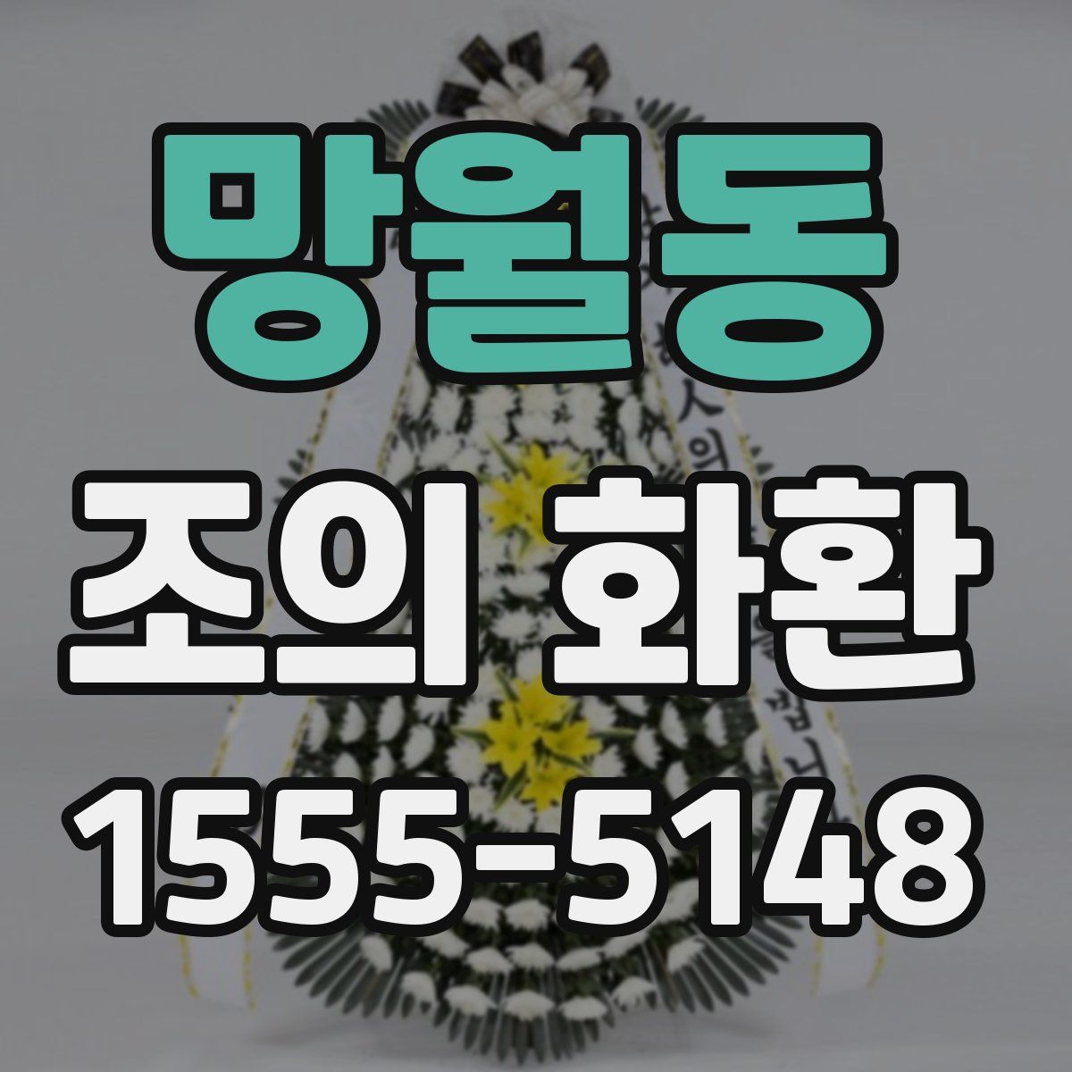 망월동 조의 화환
