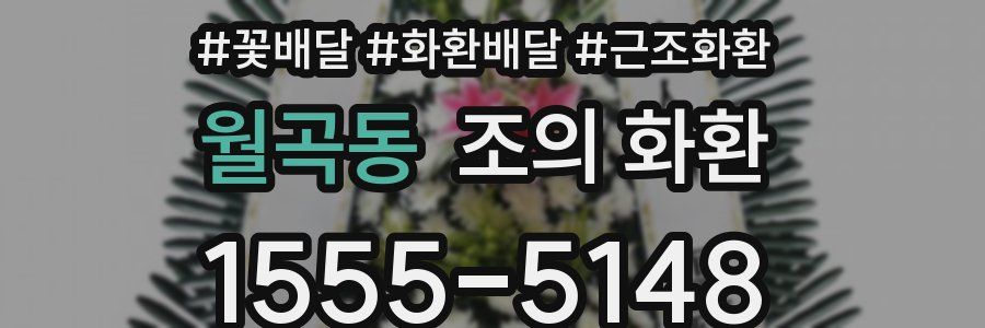 월곡동 조의 화환