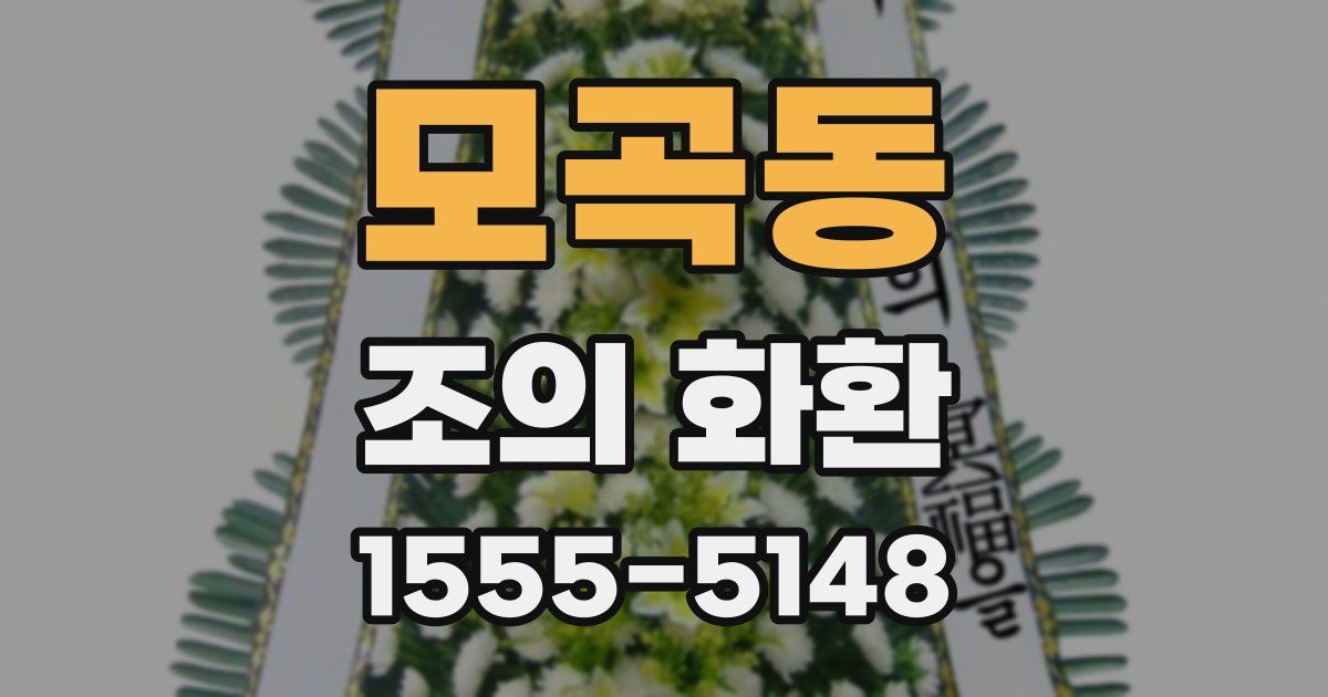 모곡동 조의 화환
