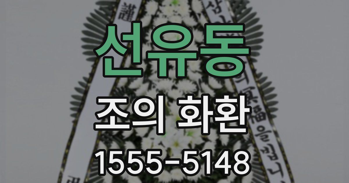 선유동 조의 화환