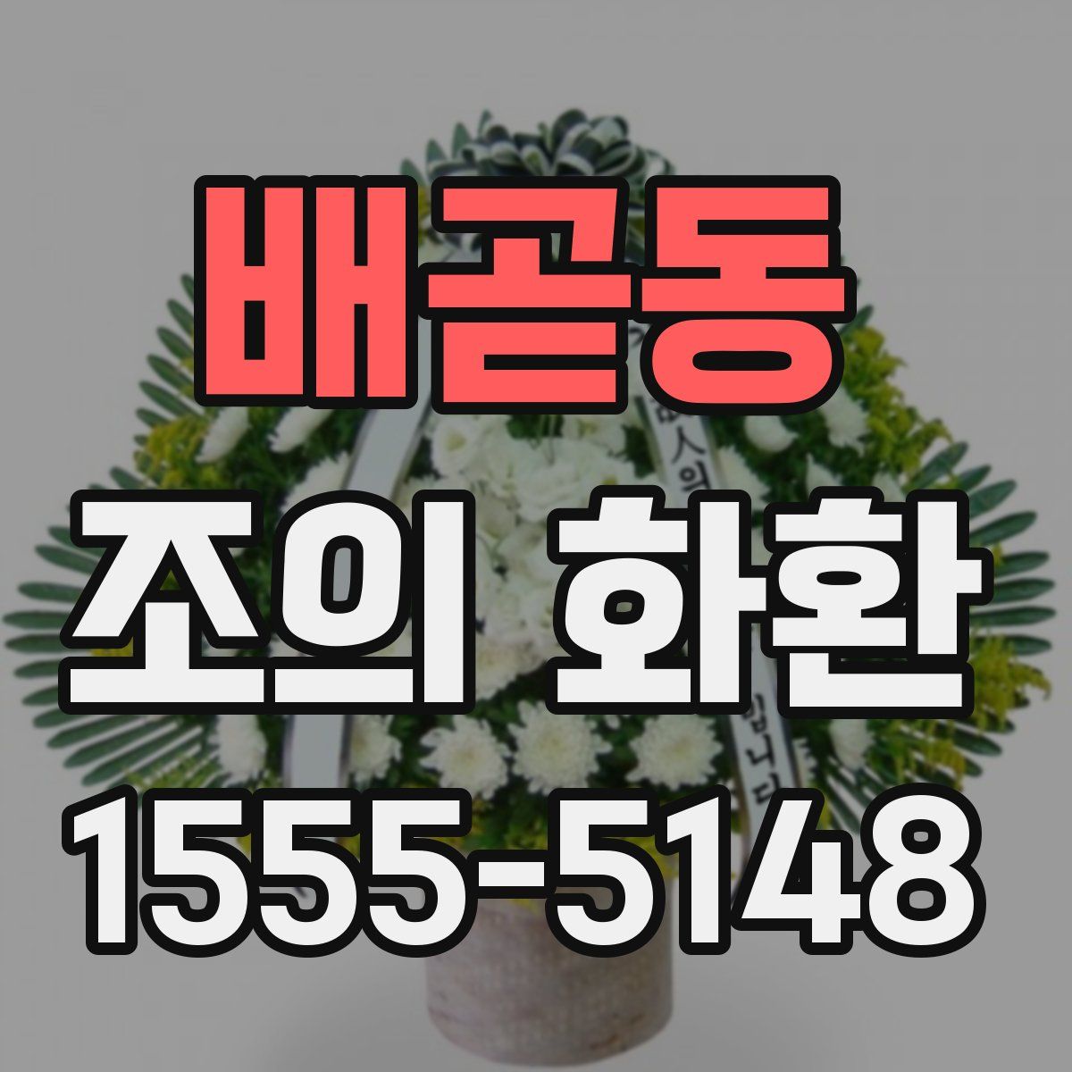 배곧동 조의 화환
