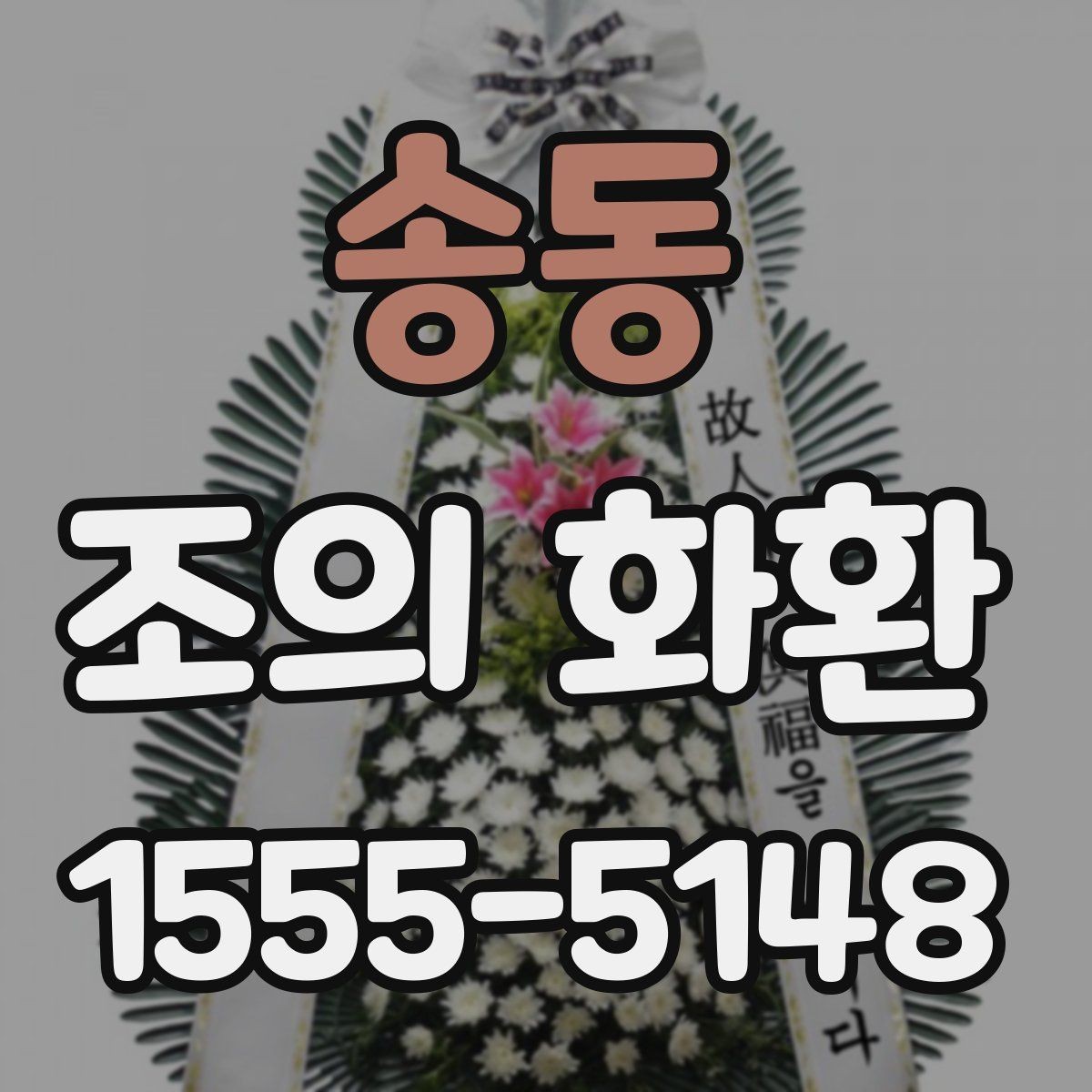 송동 조의 화환 비용과 배송 조건 함께 보기