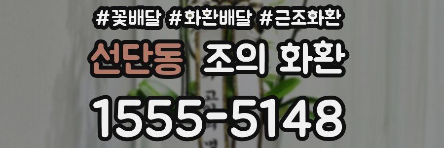 선단동 조의 화환