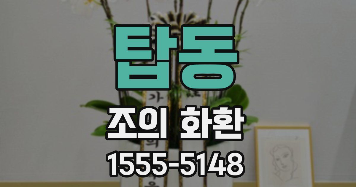 탑동 조의 화환