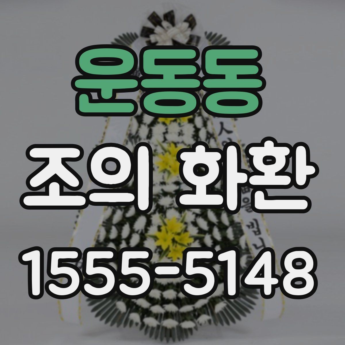 운동동 조의 화환 현장 사진으로 보는 배치 사례